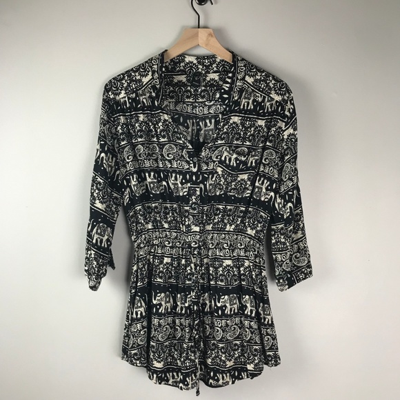 🍄Elephant Dress Windsor Black and white size L - Picture 1 of 4